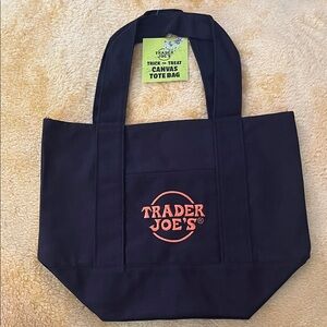 Trader Joe's Black Mini Tote Bag